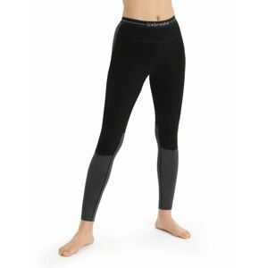 Dámské spodky ICEBREAKER Wmns ZoneKnit™ 200 Leggings, Black/Jet Heather/Cb velikost: L