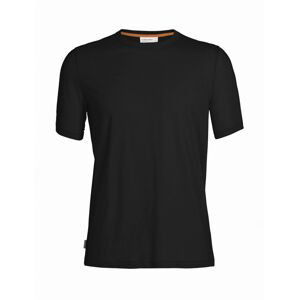 Pánské triko krátký rukáv ICEBREAKER Mens Tencel Cotton SS Tee, Black velikost: XXL