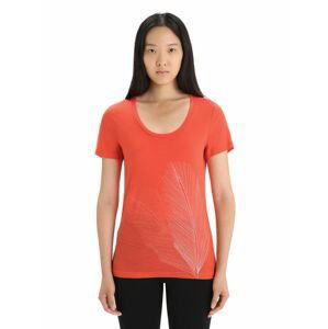 ICEBREAKER Wmns Tech Lite II SS Scoop Tee Plume, Vibrant Earth velikost: L