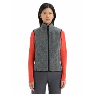 ICEBREAKER Wmns RealFleece™ High Pile Vest, Gritstone Heather velikost: L