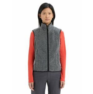 ICEBREAKER Wmns RealFleece™ High Pile Vest, Gritstone Heather velikost: XS