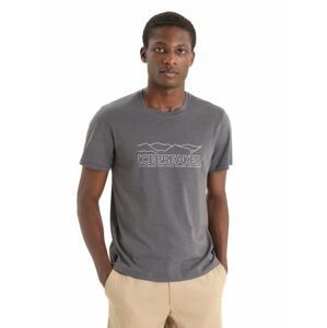 ICEBREAKER Mens Central Classic SS Tee Icebreaker Story, Monsoon velikost: XS