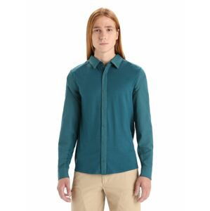 ICEBREAKER Mens Hike LS Top, Green Glory velikost: XXL