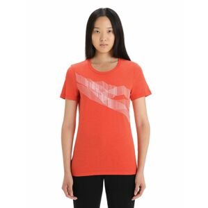 ICEBREAKER Wmns Central Classic SS Tee St Anton, Vibrant Earth velikost: XL