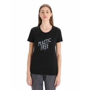 ICEBREAKER Wmns Tech Lite II SS Tee IB Natural, Black velikost: S