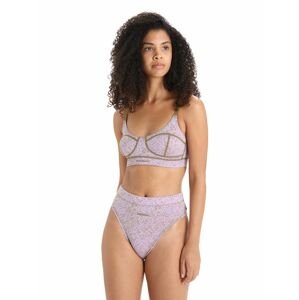 ICEBREAKER Wmns Queens Clasp Bra, Algae/Purple Haze/Aop velikost: S