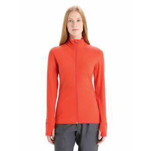 ICEBREAKER Wmns Descender LS Zip, Vibrant Earth velikost: M