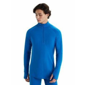 Pánské triko dlouhý rukáv, 1/2 zip ICEBREAKER Mens 200 Zone LS Half Zip, Lazurite velikost: XL