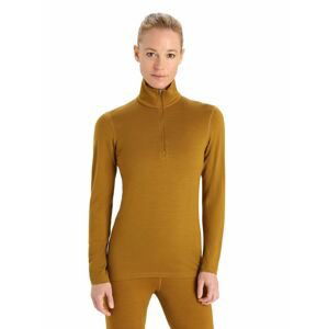 Dámské triko dlouhý rukáv, 1/2 zip ICEBREAKER Wmns 260 Tech LS Half Zip, Clove velikost: XL