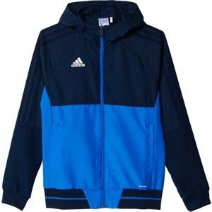 adidas TIRO17 PRE JKTY modrá 140 - Chlapecká bunda