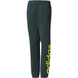 adidas LINEAR PANT tmavě zelená 128 - Chlapecké kalhoty