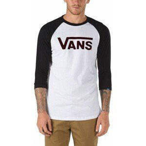 Vans CLASSIC RAGLAN Pánské tričko, bílá, velikost XXL