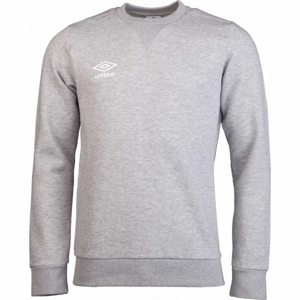 Umbro FLEECE SMALL LOGO SWEAT šedá S - Pánská mikina