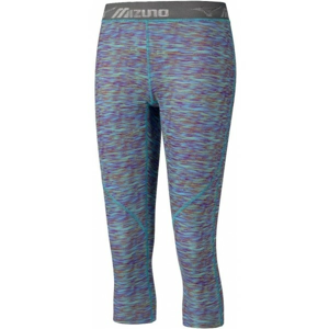 Mizuno IMPULSE 3/4 PR TIGHT W modrá XL - Dámské elastické 3/4 kalhoty