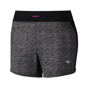 Mizuno LYRA 5.5 SHORT Dámské multisportovní šortky, Tmavě šedá,Černá,Bílá, velikost