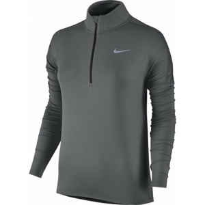 Nike DRY ELMNT TOP HZ W šedá M - Dámský běžecký top