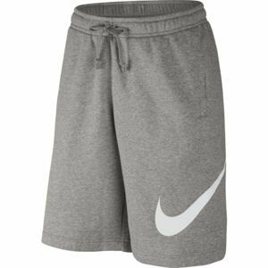 Nike SHORT FLC EXP CLUB Pánské kraťasy, Šedá,Bílá, velikost