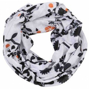 Finmark MULTIFUNKČNÍ ŠÁTEK Multifunkční šátek, Bílá,Černá,Oranžová, velikost