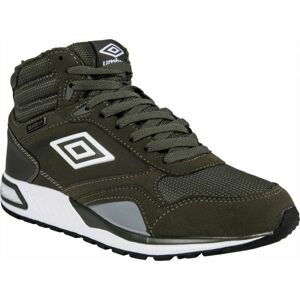 Umbro REDHILL HIGH W PROOF Pánská volnočasová obuv, tmavě zelená, veľkosť 40.5