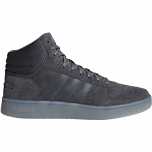 adidas HOOPS 2.0 MID šedá 8 - Pánská volnočasová obuv