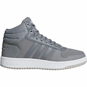 adidas HOOPS 2.0 MID šedá 6.5 - Dámská volnočasová obuv