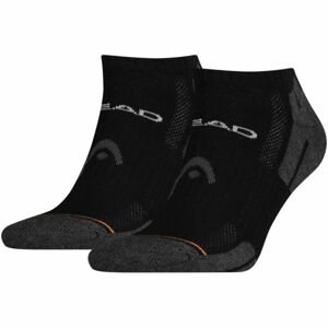 Head PERFORMANCE SNEAKER 2P Ponožky, černá, veľkosť 39-42
