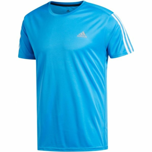 adidas RUN 3S TEE M modrá XXL - Pánské tričko