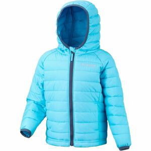 Columbia POWDER LITE GIRLS HOODED JACKET modrá 3 - Dívčí zateplená bunda