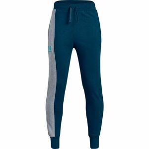 Under Armour RIVAL BLOCKED JOGGER Dětské tepláky, modrá, velikost S