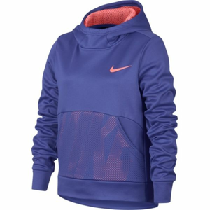 Nike NK THERMA HOODIE PO ENERGY fialová M - Dívčí sportovní mikina