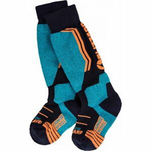 Blizzard ALLROUND WOOL SKI SOCKS JR modrá 27-29 - Dětské lyžařské ponožky