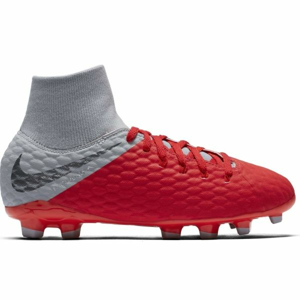 Nike JR HYPERVENOM PHANTOM III ACADEMY DYNAMIC FIT FG šedá 3 - Dětské kopačky