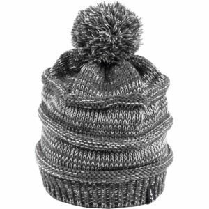Finmark WINTER HAT Dámská pletená čepice, šedá, velikost