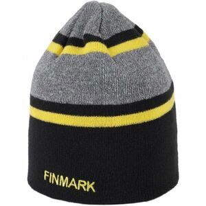 Finmark WINTER HAT Pánská pletená čepice, černá, velikost UNI