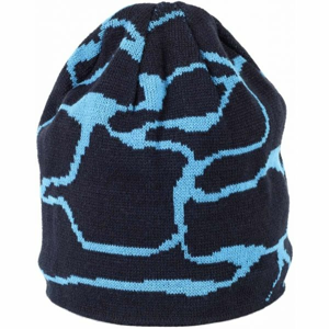 Finmark DIVISION Pánská pletená čepice, tmavě modrá, velikost UNI