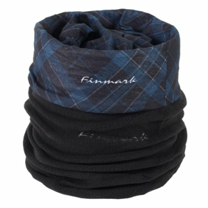 Finmark MULTIFUNCTIONAL SCARF WITH FLEECE Multifunkční šátek s fleecem, tmavě modrá, velikost UNI