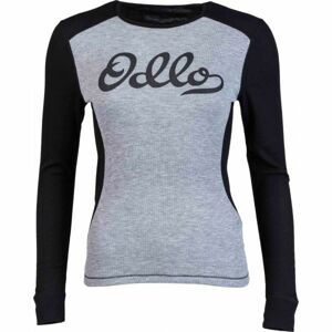 Odlo SUW WOMEN'S TOP L/S CREW NECK ORIGINALS WARM šedá XS - Dámské funkční triko