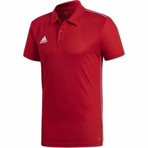 adidas CORE18 POLO Polo triko, červená, velikost XXL