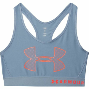 Under Armour ARMOUR MID GRAPHIC modrá M - Dámská sportovní podprsenka