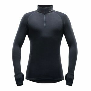 Devold EXPEDITION MAN ZIP NECK černá XXL - Pánské funkční triko