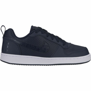 Nike COURT BOROUGH LOW tmavě modrá 5 - Chlapecké volnočasové boty