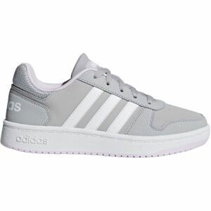 adidas HOOPS 2.0 K šedá 32 - Dětské volnočasové boty