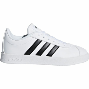 adidas VL COURT 2.0 K bílá 30 - Dětské volnočasové boty