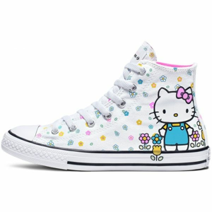 Converse CHUCK TAYLOR ALL STAR HI HELLO KITTY bílá 32 - Dívčí kotníkové tenisky