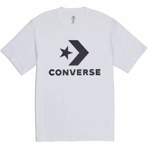Converse STAR CHEVRON TEE Pánské triko, Bílá,Černá, velikost