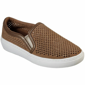 Skechers GOLDIE hnědá 40 - Dámské slip-on tenisky