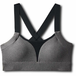 Under Armour 7.1 HEATHER SPORT BRALETTE šedá S - Dámská sportovní podprsenka