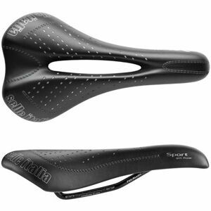 Selle Italia SPORT GEL FLOW Pánské sedlo na kolo, černá, velikost UNI