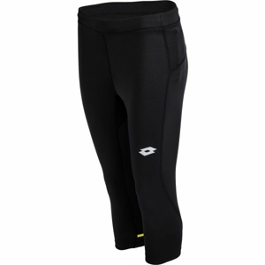 Lotto X-RUN LEGGINGS MID BS PL černá S - Pánské tříčtvrteční legíny