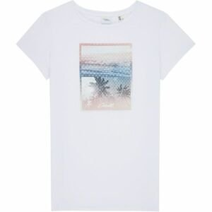 O'Neill LW PALM PHOTO PRINT T-SHIRT bílá S - Dámské tričko